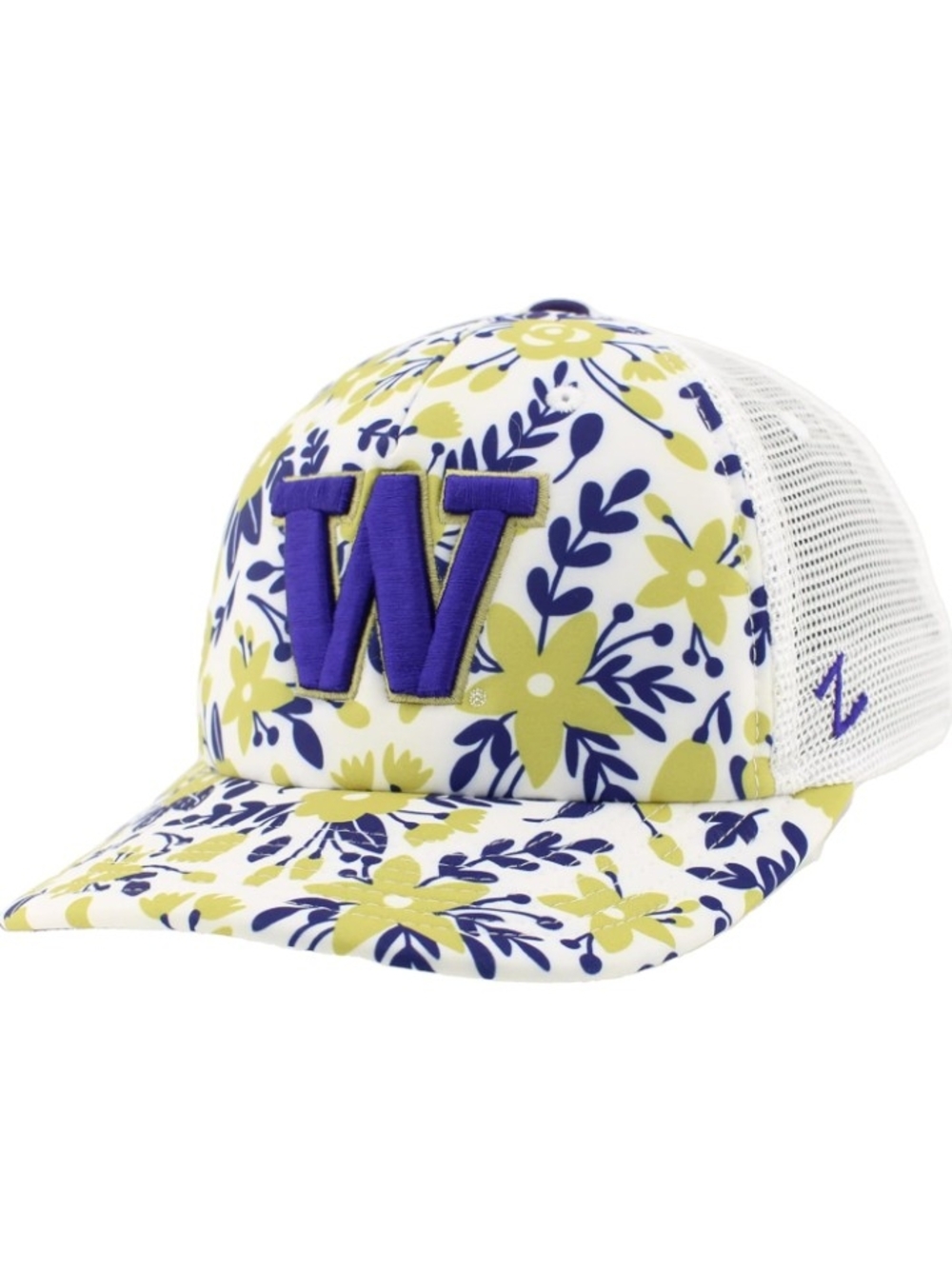 Zephyr NCAA Officially Licensed Washington Huskies Blossom Floral Hat NWT